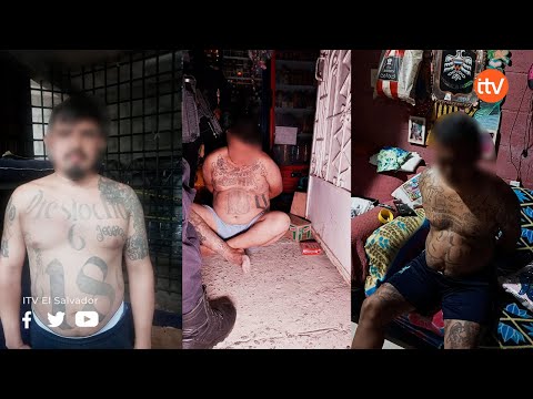 Capturan a peligrosos pandilleros en barrios de San Salvador