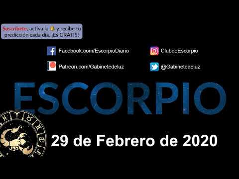 Horóscopo Diario - Escorpio - 29 de Febrero de 2020
