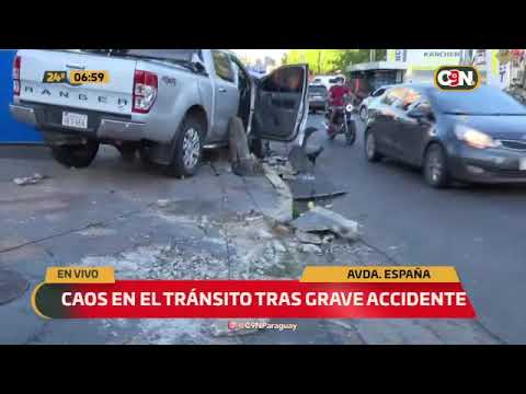 Grave accidente sobre la Avenida España