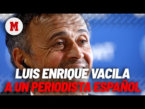 La vacilada de Luis Enrique a un periodista español: Te has cargado un récord de Mbappé I MARCA