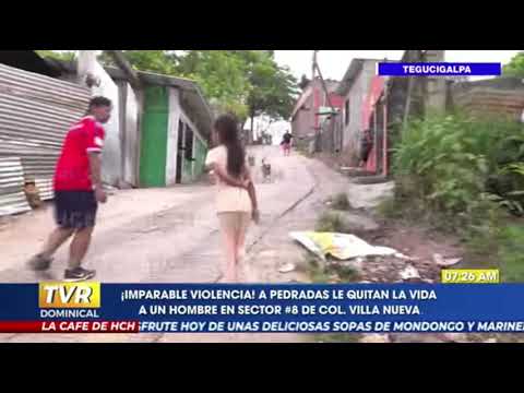 ¡A pedradas! asesinan a un hombre en un matorral de la capitalina Col. Villa Nueva