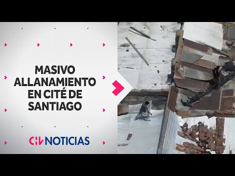 Masivo allanamiento en cité de Santiago centro por venta de drogas: Estarían ligados a secuestros