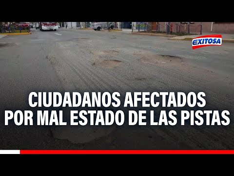 Vecinos de Surco, Chorrillos y Barranco afectados por mal estado de las pistas