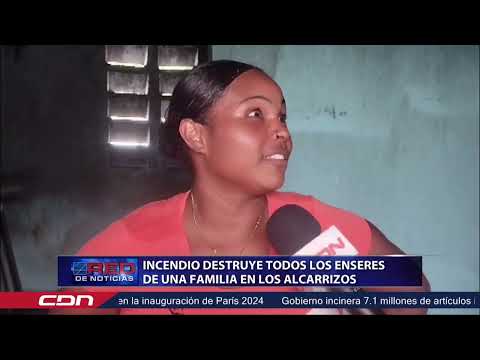 Incendio destruye todos los enseres de una familia en Los Alcarrizos