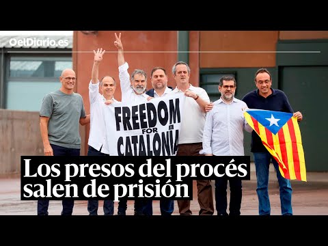 Los presos del procés salen en libertad tras recibir los indultos