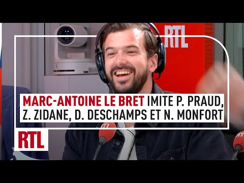 Marc-Antoine Le Bret imite Zinedine Zidane, Didier Deschamps, Pascal Praud et Patrick Montel