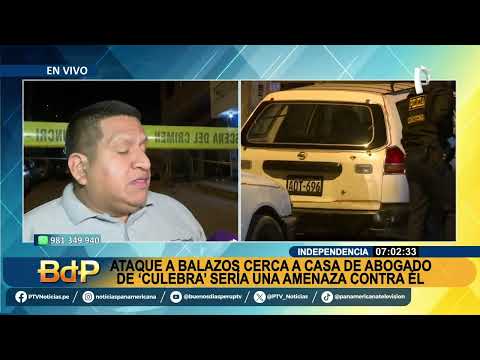 Balean vehículo frente a la casa del abogado del capitán “Culebra” en Independencia (2/2)