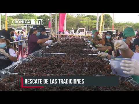 Visitantes del Puerto Salvador Allende degustaron del almíbar más grande de Nicaragua