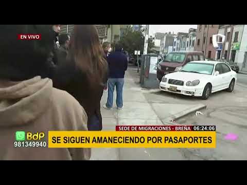 Breña: ciudadanos se amanecen para obtener pasaporte en Migraciones (2/2)