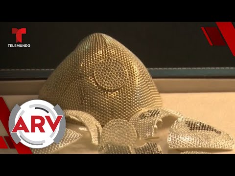 La mascarilla más cara del mundo vendida a un empresario chino | Al Rojo Vivo | Telemundo