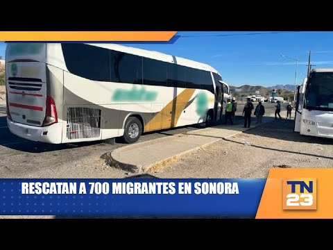 Rescatan a 700 migrantes en Sonora