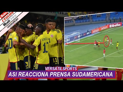 ASI REACCIONA PRENSA SUDAMERICANA a PARTIDO de COLOMBIA vs PARAGUAY SUDAMERICANO SUB 20