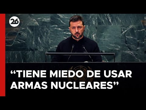 Zelenski asegura que Putin tiene miedo de usar armas nucleares