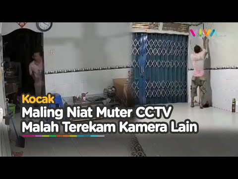 KOCAK! Pede Sudah Putar CCTV, Wajah Maling Ini Malah Terpampang Nyata