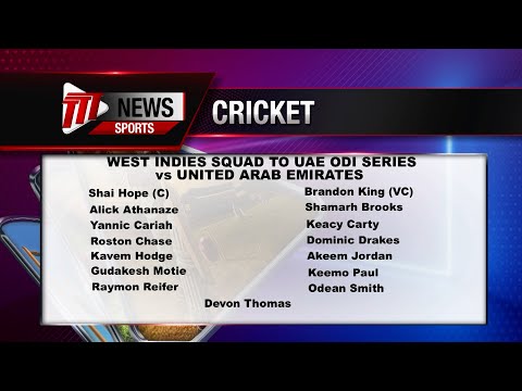 CWI Names Squad For ICC World Cup Qualifiers, UAE ODI Series