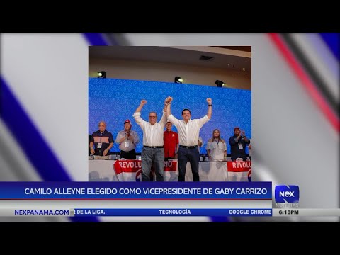 Camilo Alleyne elegido como vicepresidente de Gaby Carrizo