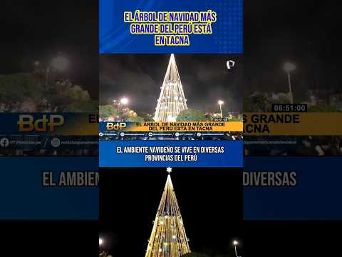 El árbol de Navidad más grande del Perú esta en Tacna #shorts