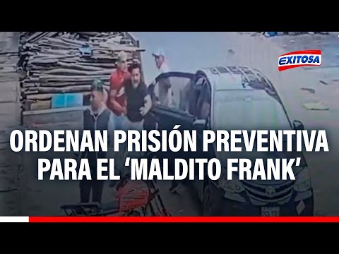 'Maldito Frank': PJ ordena nueve meses de prisión preventiva tras asesinato de empresario
