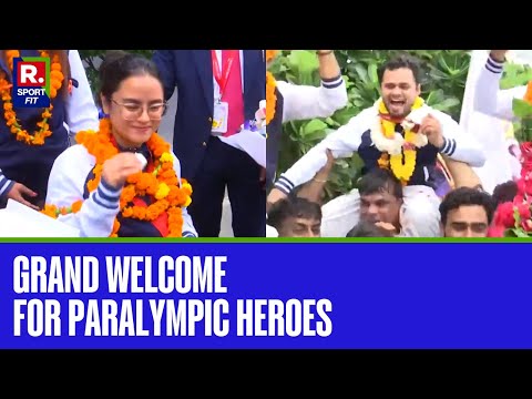 India's Paralympics 2024 Medalists Recieve A Rousing Welcome Upon Returning Home