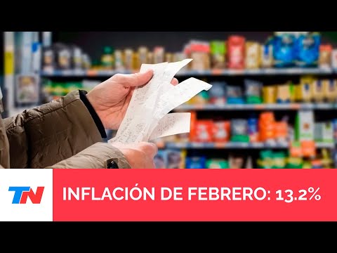 INDEC: La inflación de febrero fue de 13,2% y acumuló 276,2% en los últimos 12 meses
