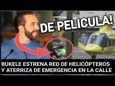 NAYIB ESTRENA RED DE HELICOPTEROS EN SIVAR A ATERRIZA DE EMERGENCIA EN LA CALLE