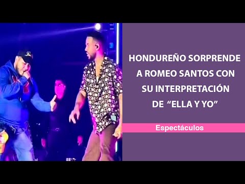 Hondureño sorprende a Romeo Santos con su interpretación de “Ella y yo”