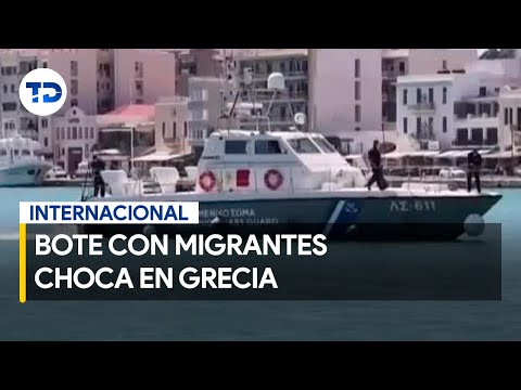 Rescatan a 19 migrantes en Grecia; bote en el que viajaban se estrelló