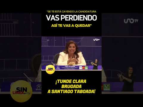 ¡Así tundió Clara Brugada a Santiago Taboada!