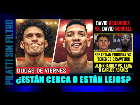 ¿Qué pasa con Benavidez vs. Morrell, Fundora vs. Crawford y Alimkhanuly contra Adames?