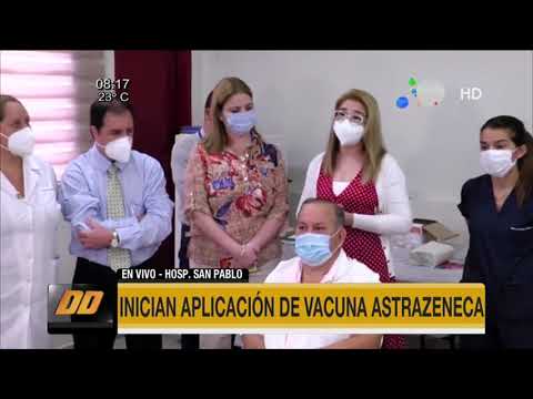 Personal de blanco se inmuniza con vacunas de Covax