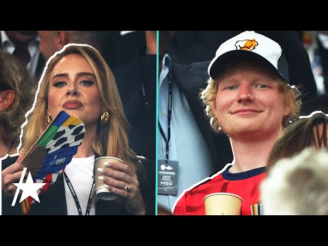 Adele & Ed Sheeran CHEER ON England To VICTORY During Euro Semi-final