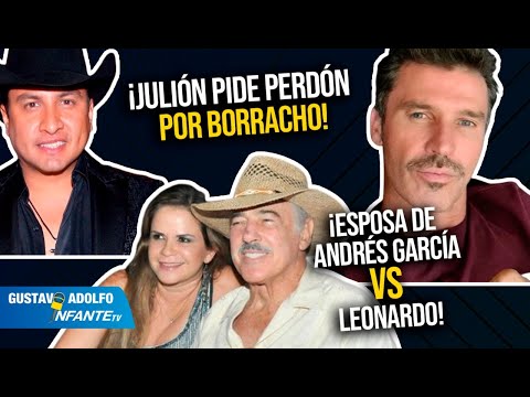 Julión Álvarez pide perdón por borracho y esposa de Andrés García contra Leonardo García