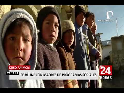 Keiko Fujimori se reunión con madres de los programas sociales en Comas