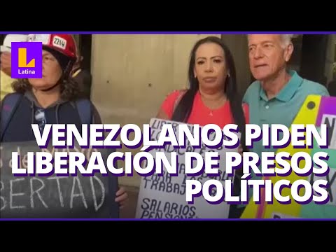 Venezolanos piden la liberación de presos políticos