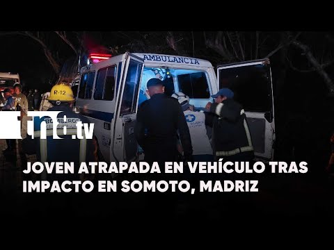 ¡Milagro en Somoto! Rescatan a mujer atrapada en camión tras aparatoso accidente