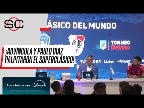 Conferencia de prensa de Advíncula y Paulo Díaz en la previa del Superclásico argentino