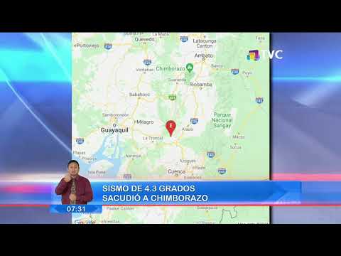 Sismo de 4.3 grados sacudió a Chimborazo