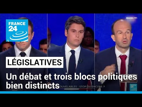 Premier débat avant les élections législatives : trois blocs politiques bien distincts