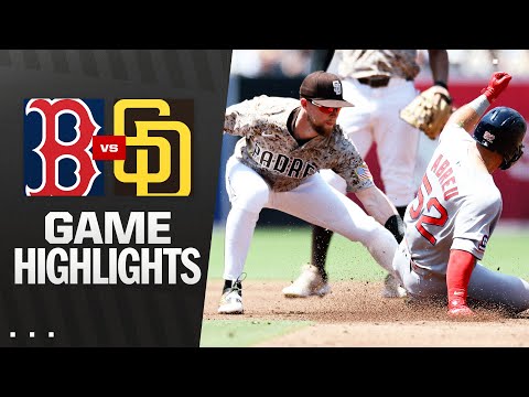 Red Sox vs. Padres Game Highlights (8/10/25) | MLB Highlights