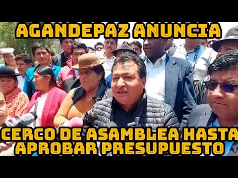 ALCALDES DE LA PAZ BOLIVIA DAN 24 HORAS PLAZO PARA APROBAR PRESUPUESTO 2023 TOMARAN ACCIONES..