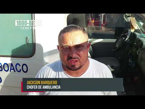 Camión con cargamento choca una ambulancia en carretera Boaco-Managua - Nicaragua