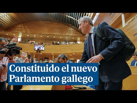Constituido el nuevo Parlamento gallego, con mayoría del PP y primer pacto BNG-PSOE