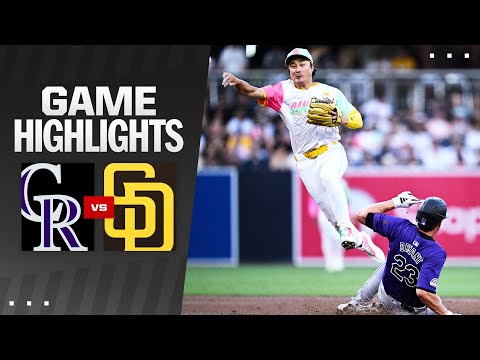 Rockies vs. Padres Game Highlights (8/2/24) | MLB Highlights