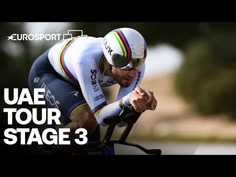 Bicycle 🚲 Is it possible to beat Filippo Ganna on ITT? | 2022 UAE Tour - Highlights | Eurosport