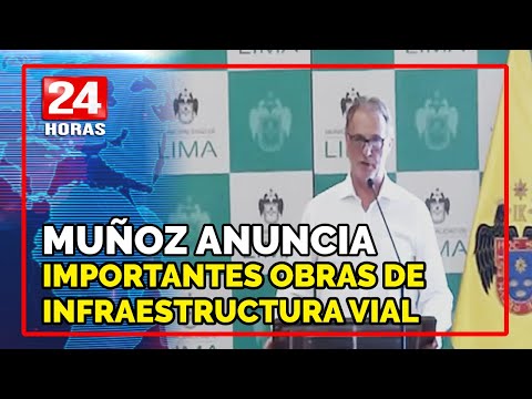 Muñoz anuncia importanes obras de infraestructura vial