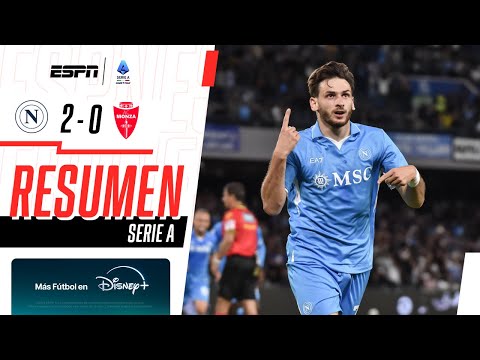 CONTUNDENTE VICTORIA NAPOLITANA PARA SUBIR A LA CIMA DE LA SERIE A | Napoli 2-0 Monza | RESUMEN