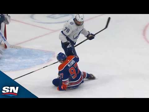 The Lightning Lay Out Connor McDavid To Net A Shorthanded Goal