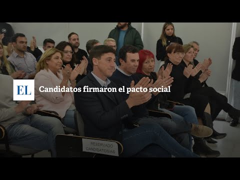 CANDIDATOS FIRMARON EL PACTO SOCIAL.