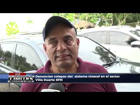 Denuncian colapso del  sistema cloacal en el sector Villa Duarte SFM