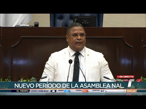 Discurso del nuevo presidente de la Asamblea Nacional, Jaime Vargas